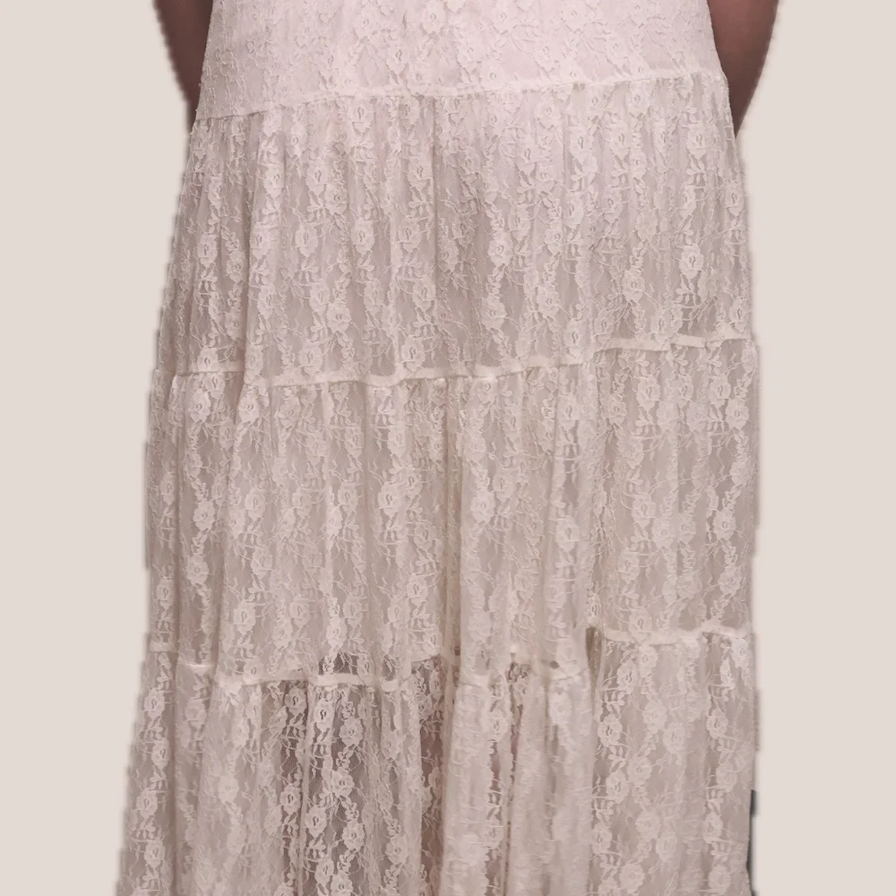 Pacsun Your Favorite High-Low Lace Midi Skirt - Picture 4 of 5